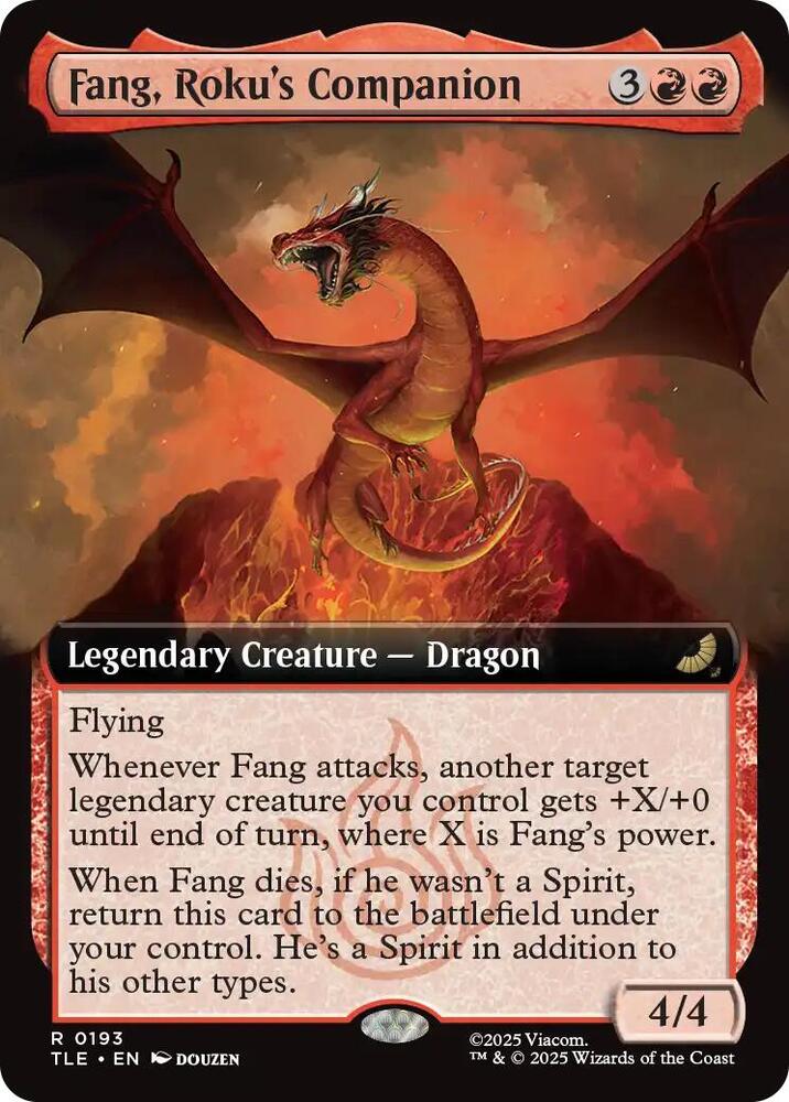 Fang Rokus Companion Extended Art (Dupe) 193 (Avatar: The Last Airbender: Eternal-Legal)  - Foil