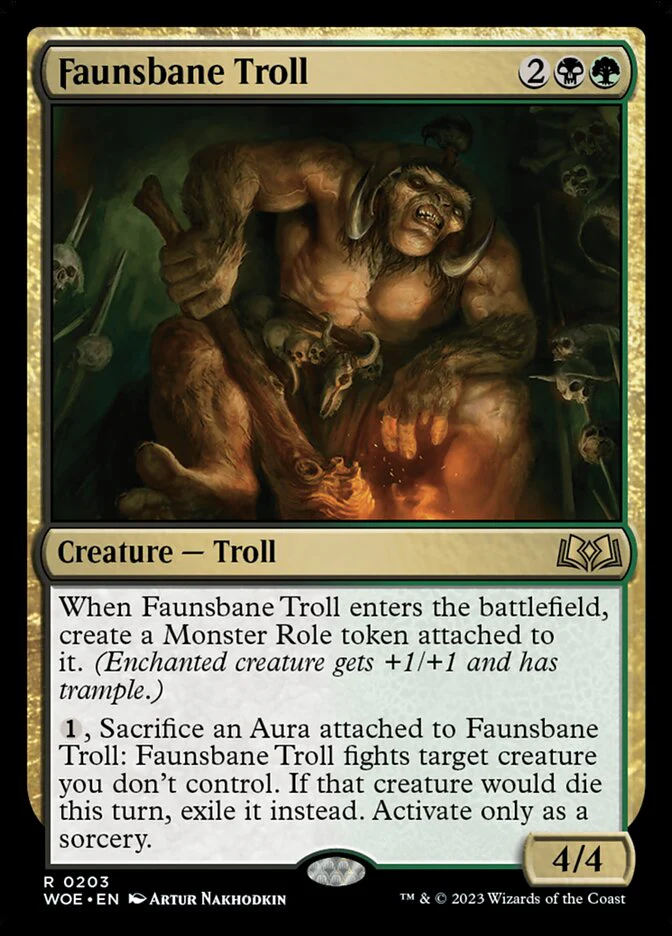Faunsbane Troll 203/276 (Wilds of Eldraine)  - Foil
