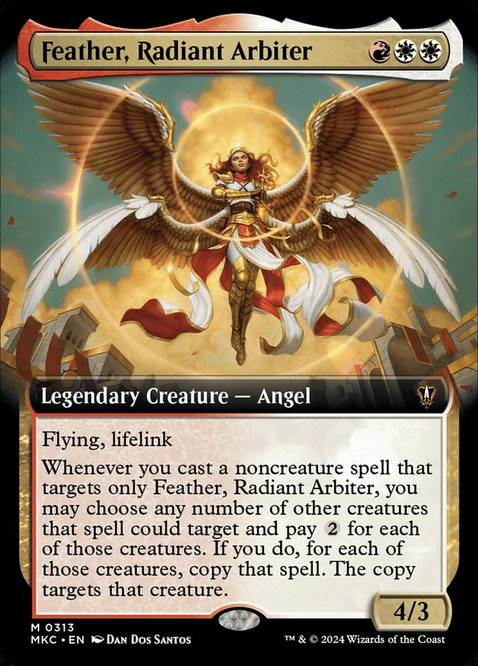 Feather, Radiant Arbiter 313/311 (Commander: Murders at Karlov Manor)  - Extended Art Foil