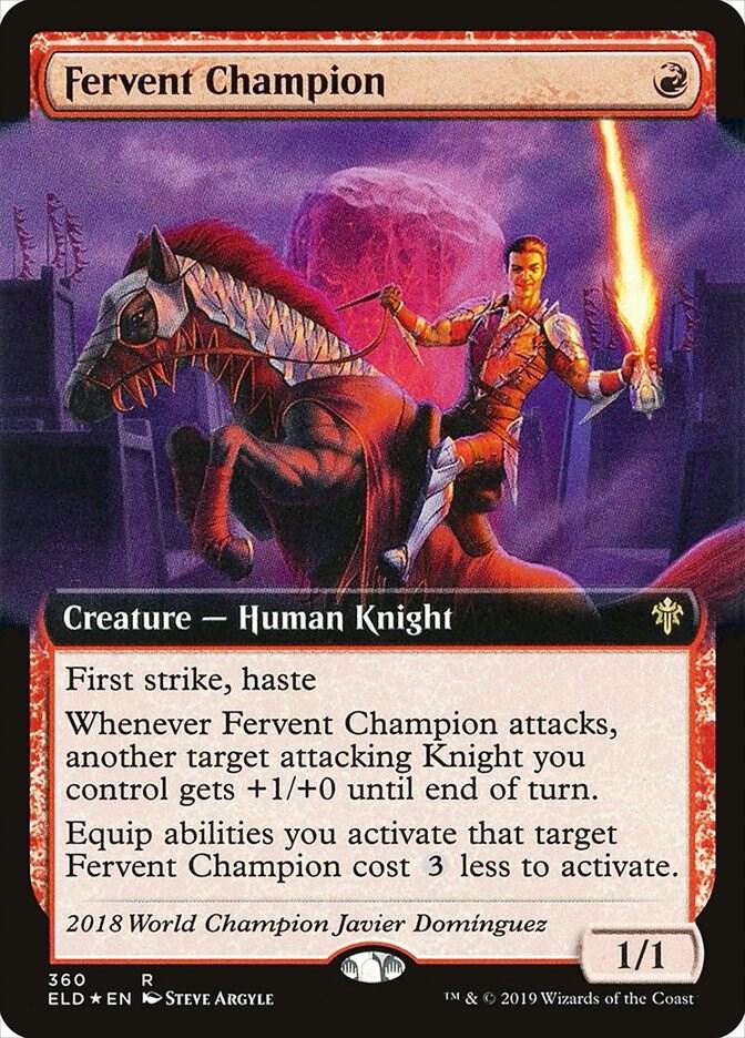 Fervent Champion 360/269 (Throne of Eldraine)  - Extended Art Foil