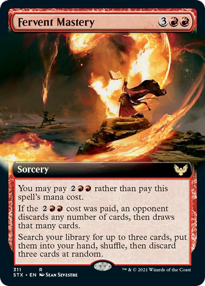 Fervent Mastery Extended Art 311/275 (Strixhaven: School of Mages)  - Foil