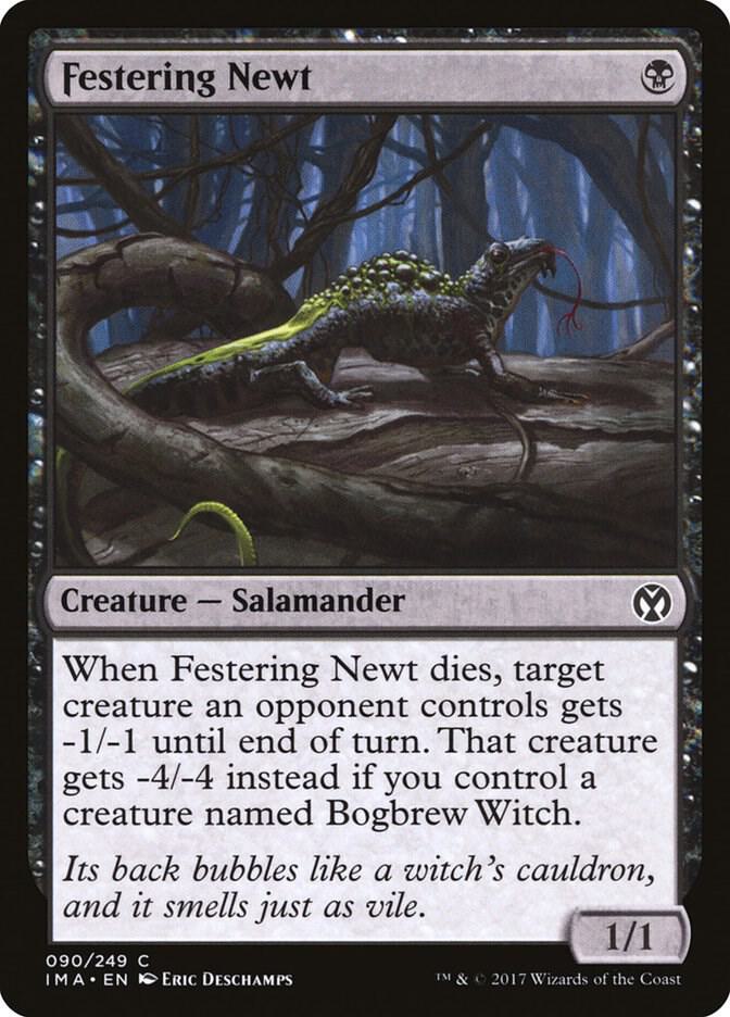 Festering Newt 90/249 (Iconic Masters)  - Foil