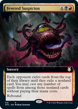 Fevered Suspicion Extended Art 316/62 (Commander: Adventures in the Forgotten Realms)