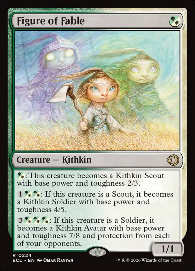Figure of Fable 224/273 (Lorwyn Eclipsed)  - Foil