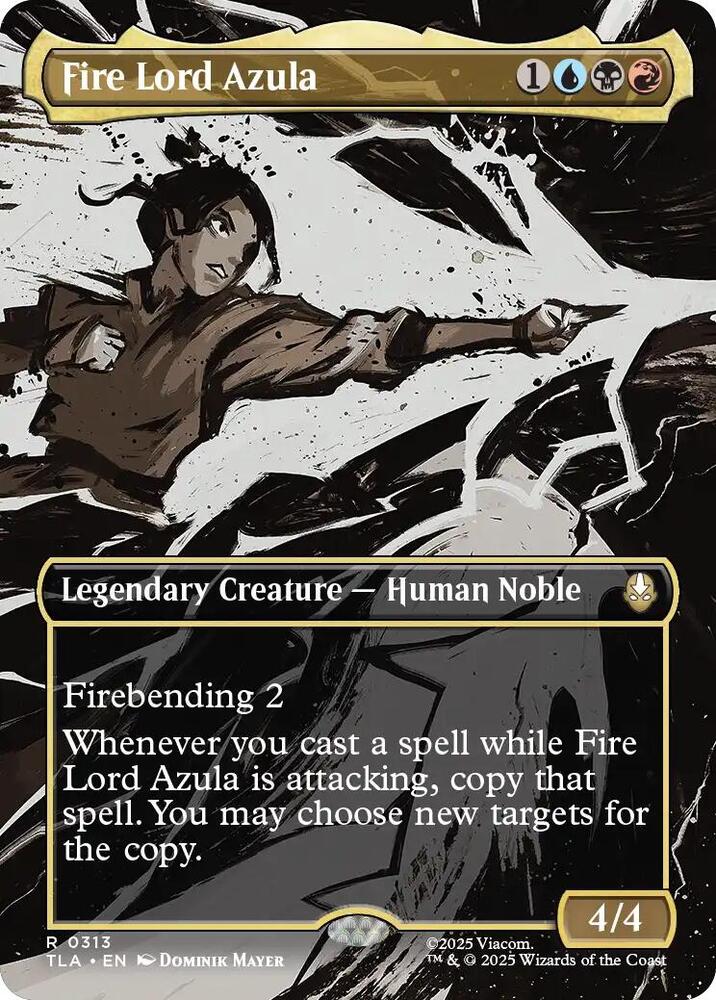 Fire Lord Azula  313/286 (Avatar: The Last Airbender)  - Borderless Foil