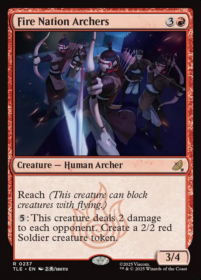 Fire Nation Archers 237/317 (Avatar: The Last Airbender: Eternal-Legal)  - Foil