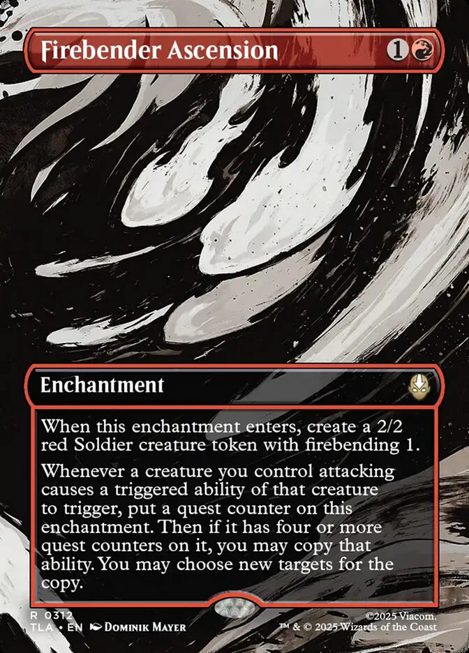 Firebender Ascension  312/286 (Avatar: The Last Airbender)  - Borderless Foil
