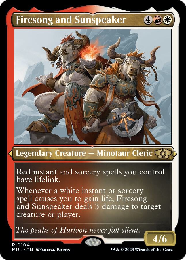 Firesong and Sunspeaker 104/65 (March of the Machine: Multiverse Legends)  - Etched Foil