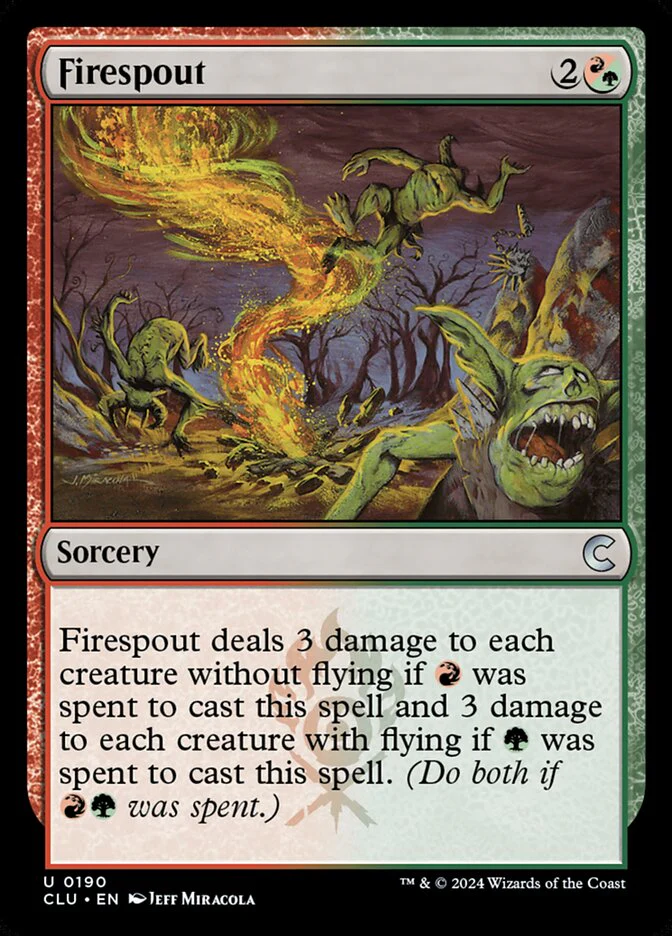 Firespout 190/284 (Ravnica: Clue Edition)