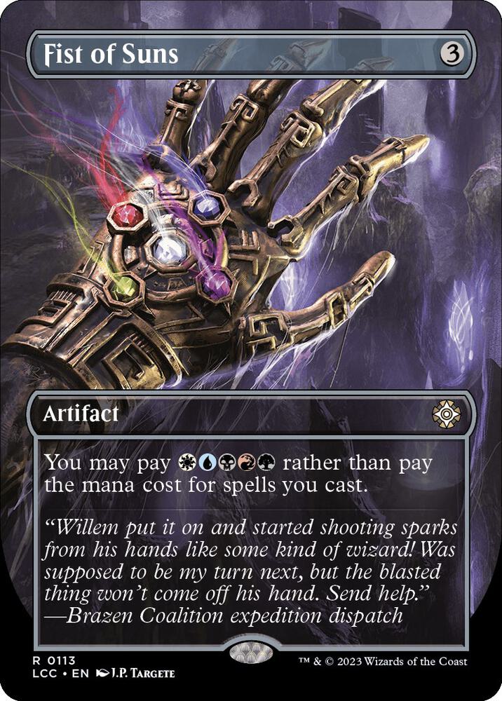 Fist of Suns 113/370 (Commander: The Lost Caverns of Ixalan)  - Borderless Foil