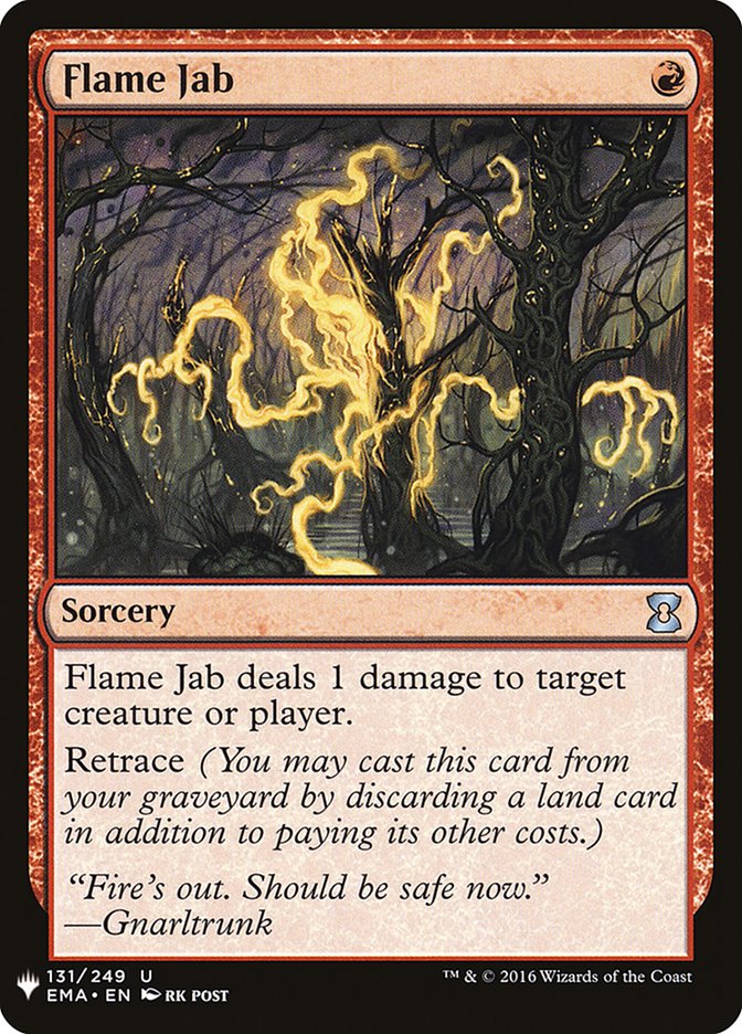 Flame Jab EMA-131/5075 (The List Reprints)