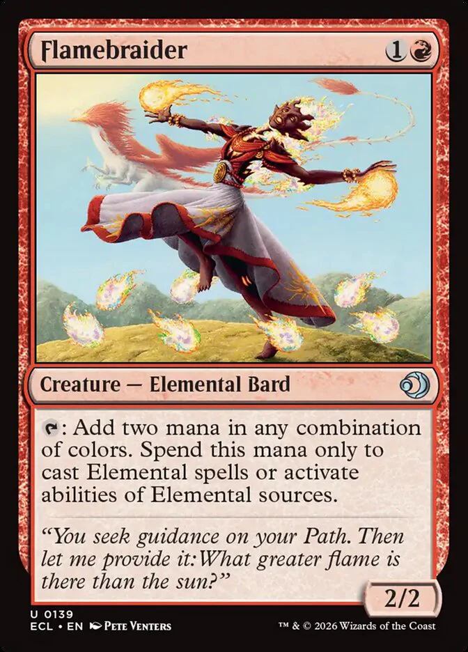 Flamebraider 139 (Lorwyn Eclipsed) - Foil