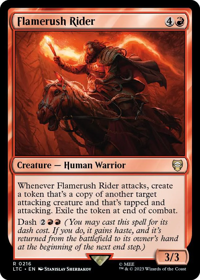 Flamerush Rider 216 (Commander: The Lord of the Rings: Tales of Middle-earth)