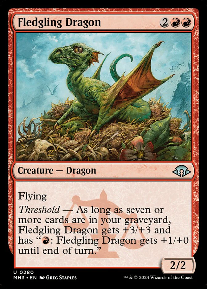 Fledgling Dragon 280/319 (Modern Horizons 3)  - Foil