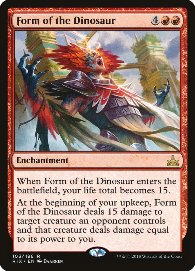 Form of the Dinosaur 103/196 (Rivals of Ixalan)