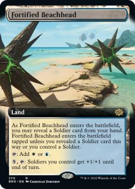 Fortified Beachhead Extended Art 370/287 (The Brothers' War)  - Foil