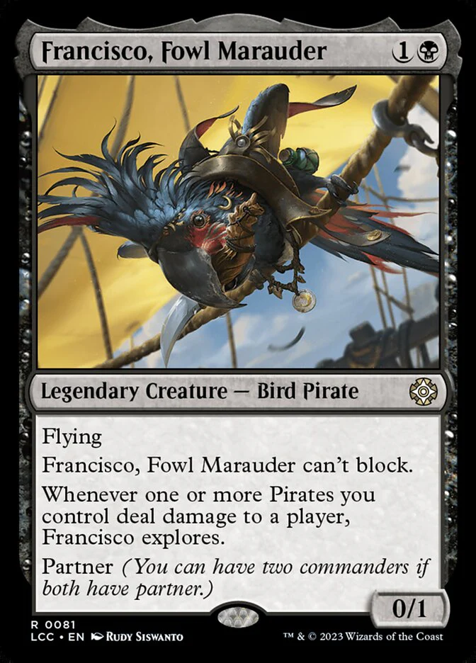 Francisco, Fowl Marauder 81/370 (Commander: The Lost Caverns of Ixalan)