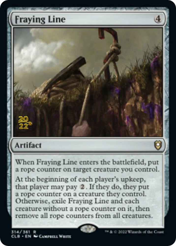 Fraying Line 314s/108 (Prerelease Cards)  - Foil