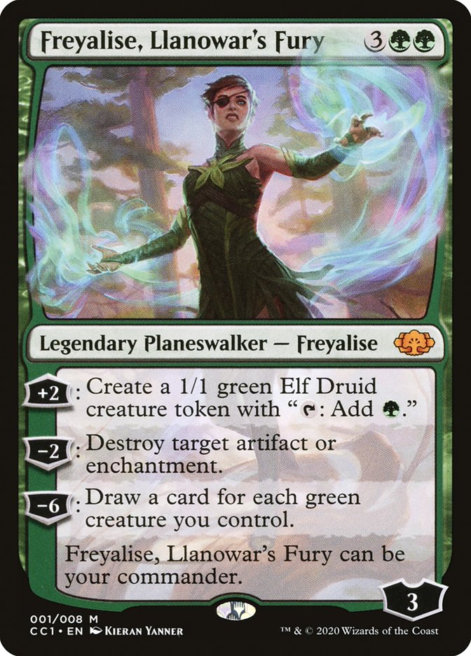 Freyalise, Llanowar's Fury 1/8 (Commander Collection: Green)