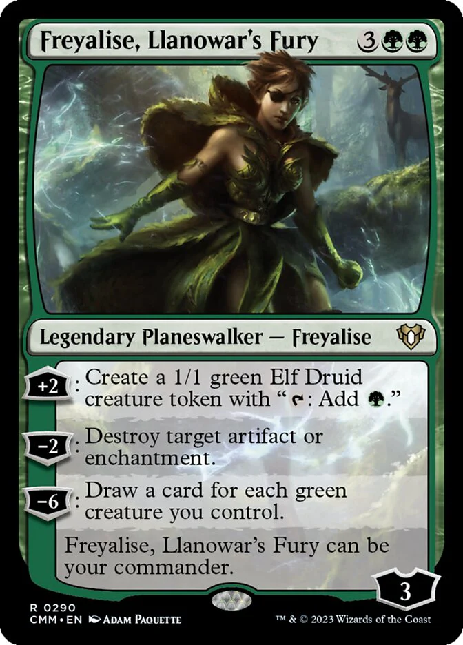 Freyalise, Llanowar's Fury 290/451 (Commander Masters)