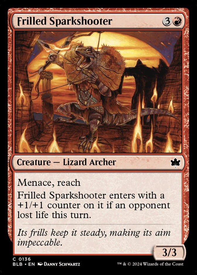 Frilled Sparkshooter 136/281 (Bloomburrow)  - Foil