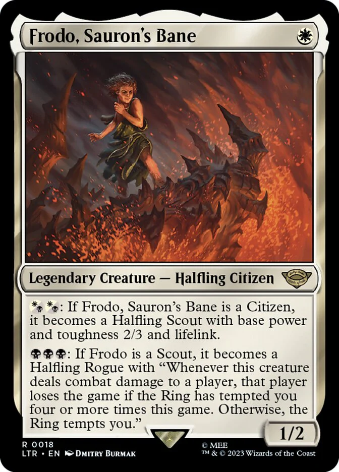 Frodo, Sauron's Bane 18/281 (Universes Beyond: The Lord of the Rings: Tales of Middle-earth)  - Foil
