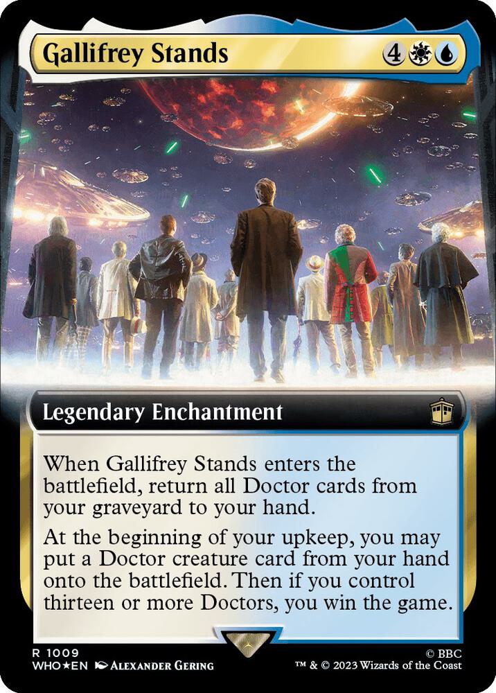 Gallifrey Stands 1009/331 (Universes Beyond: Doctor Who)  - Extended Art Surge Foil