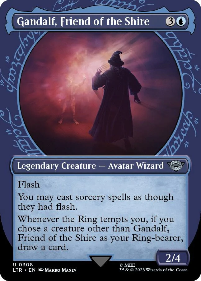 Gandalf, Friend of the Shire 308 (Universes Beyond: The Lord of the Rings: Tales of Middle-earth)  - Showcase Foil