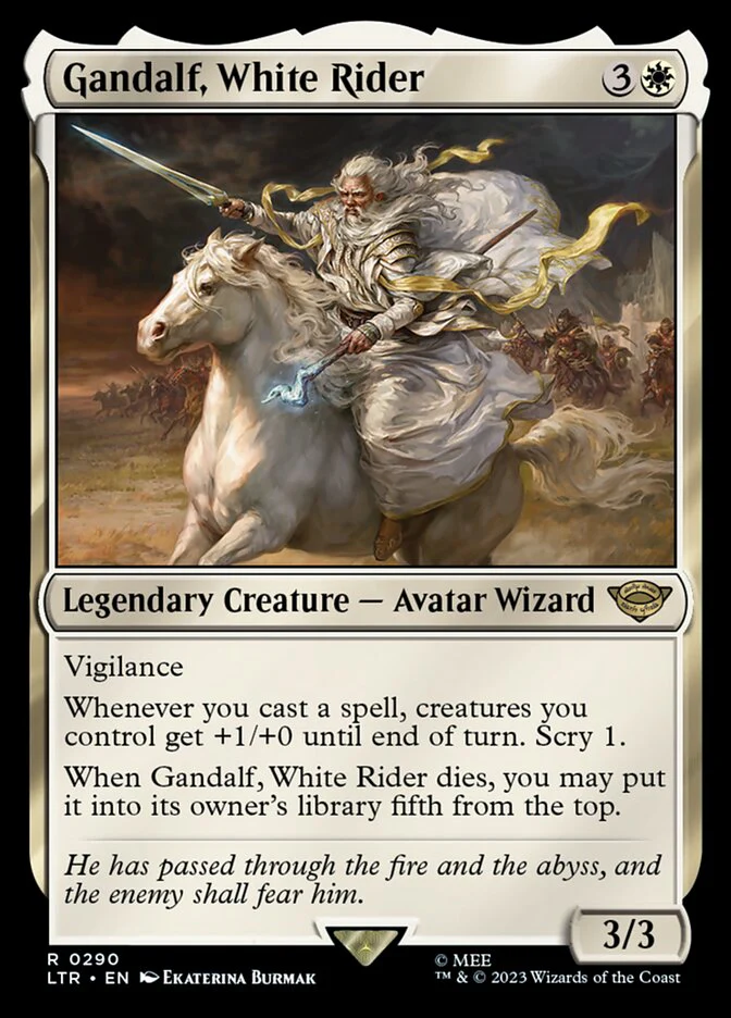Gandalf, White Rider 290/281 (Universes Beyond: The Lord of the Rings: Tales of Middle-earth)