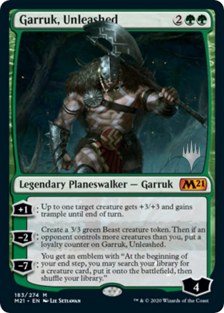 Garruk Unleashed 183 (Promo Pack: Core Set 2021)  - Foil