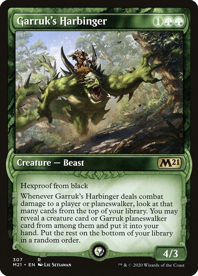 Garruk's Harbinger 307/274 (Core Set 2021)  - Showcase Foil