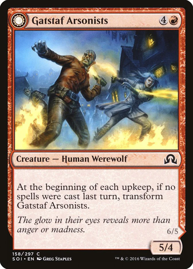 Gatstaf Arsonists // Gatstaf Ravagers 158/297 (Shadows over Innistrad)  - Foil