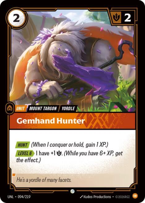 Gemhand Hunter 094/219 (Unleashed) - Foil
