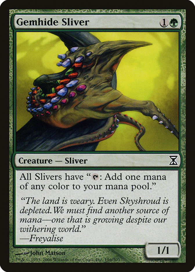 Gemhide Sliver 196/301 (Time Spiral)