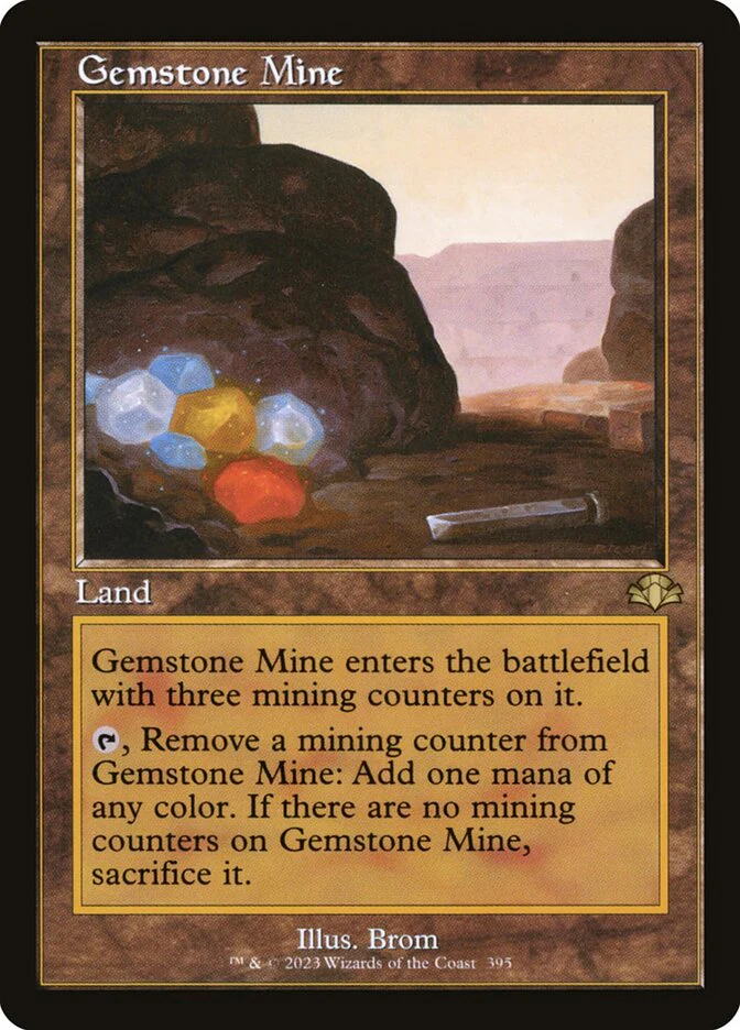 Gemstone Mine 395/261 (Dominaria Remastered)  - Retro Foil