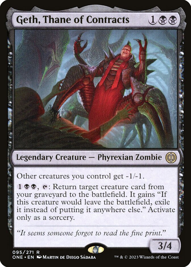 Geth, Thane of Contracts 95/271 (Phyrexia: All Will Be One) - Foil