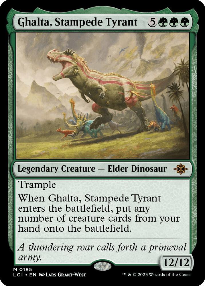 Ghalta, Stampede Tyrant 185 (The Lost Caverns of Ixalan)