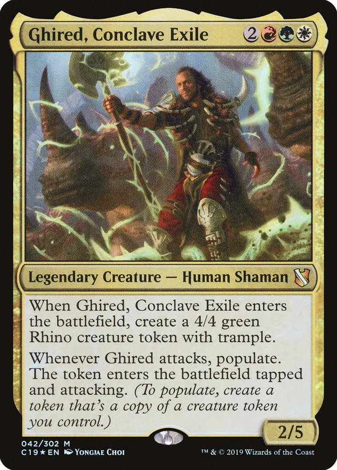 Ghired, Conclave Exile 42/302 (Commander 2019)  - Foil