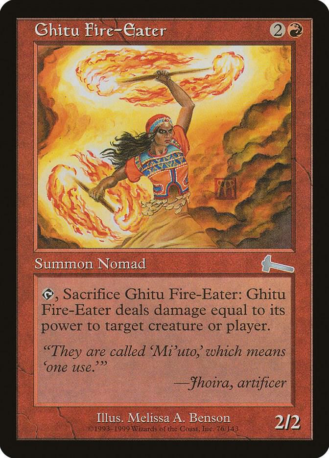 Ghitu Fire-Eater 76/143 (Urza's Legacy)  - Foil