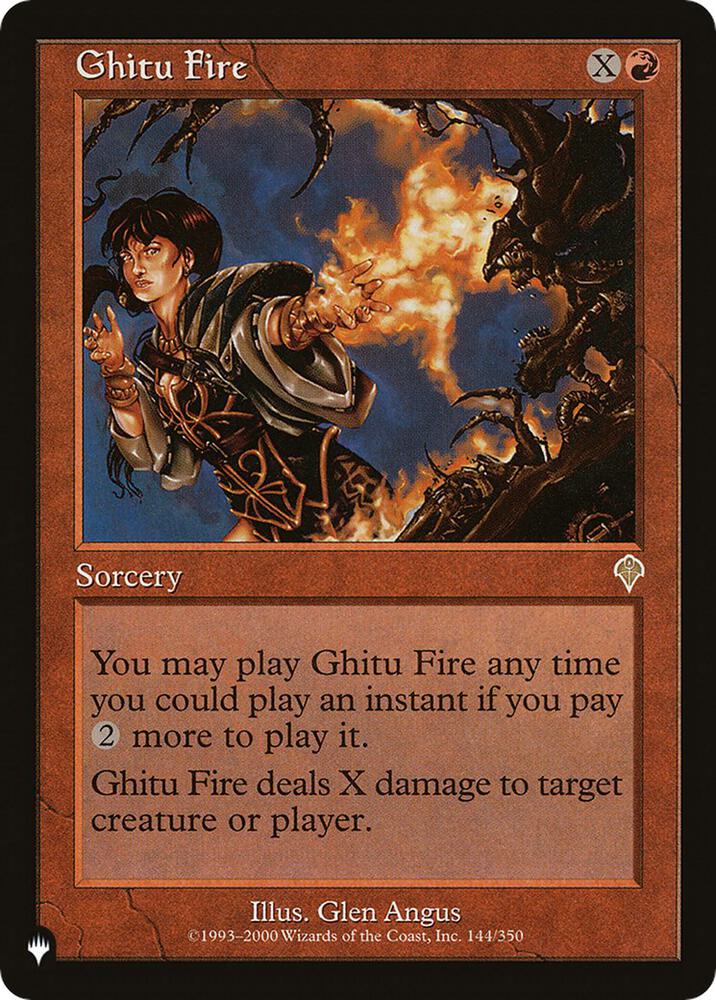 Ghitu Fire INV-144/5075 (The List Reprints)