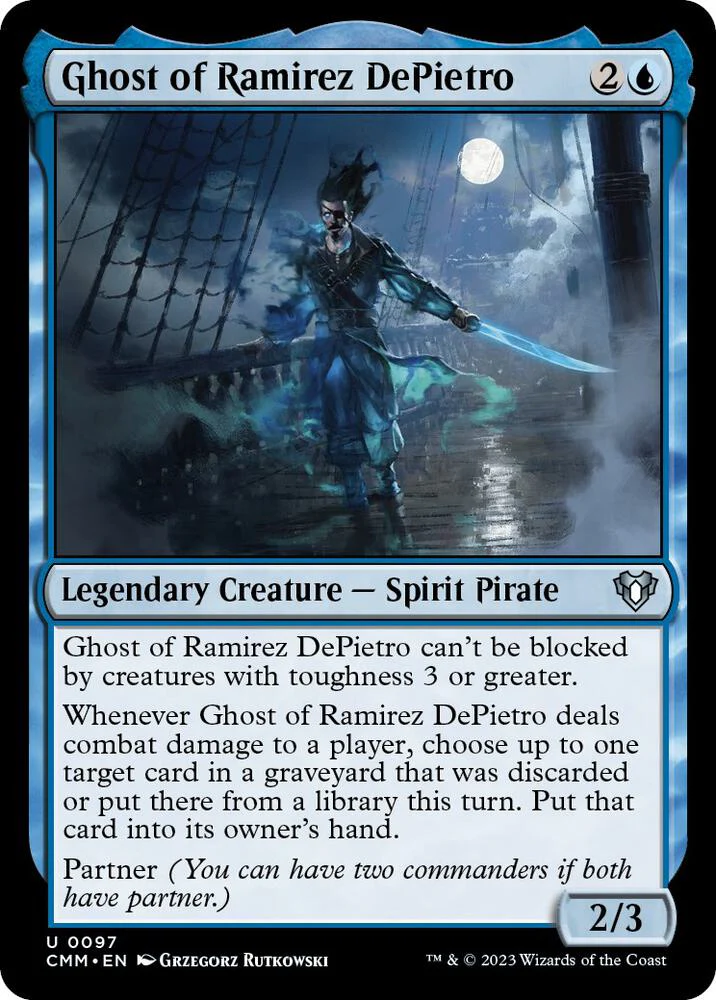 Ghost of Ramirez DePietro 97/451 (Commander Masters)