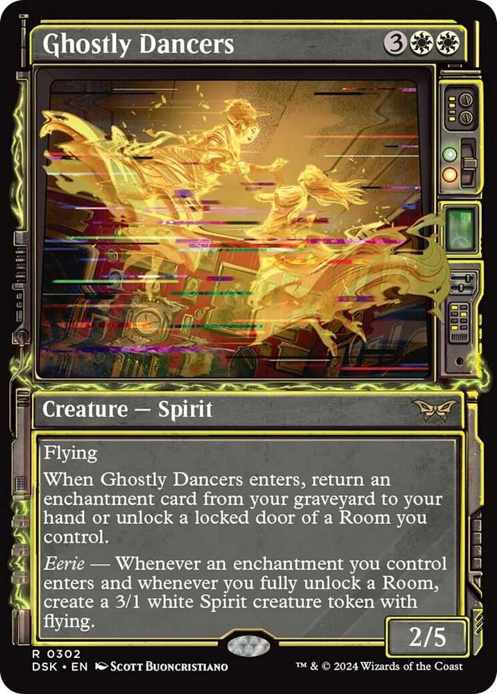 Ghostly Dancers 302/286 (Duskmourn: House of Horror)  - Showcase Foil