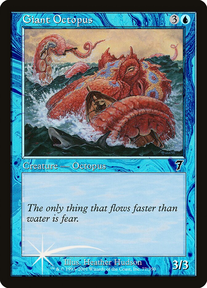 Giant Octopus 77★/350 (7th Edition)  - Foil