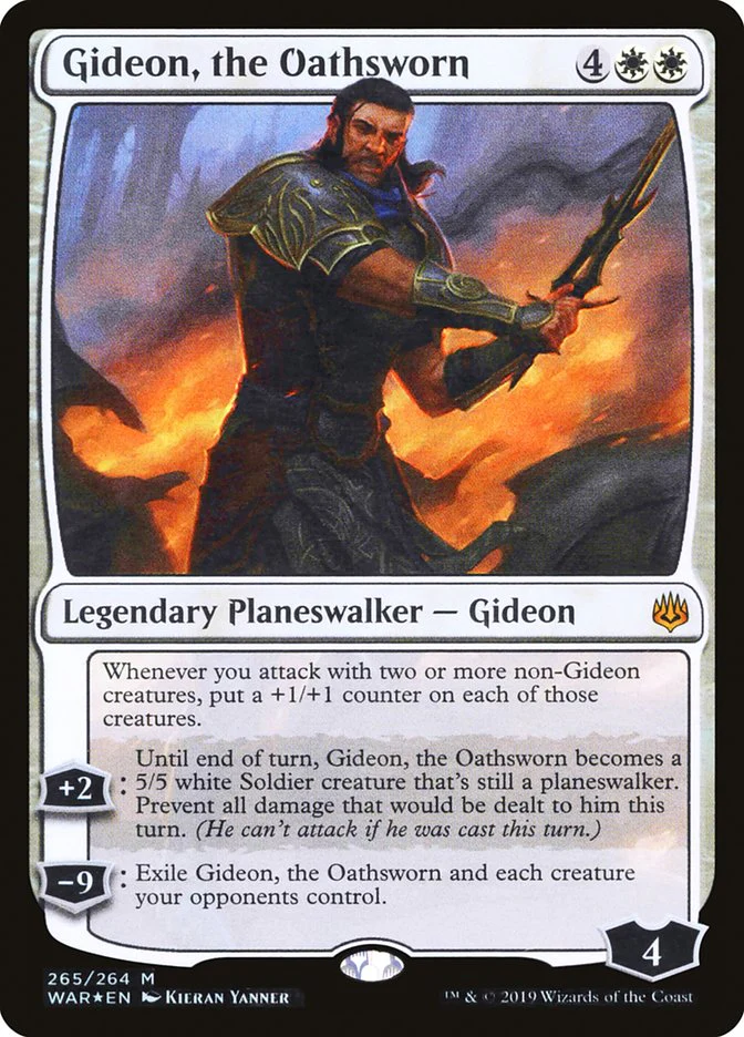 Gideon, the Oathsworn 265/264 (War of the Spark)  - Foil