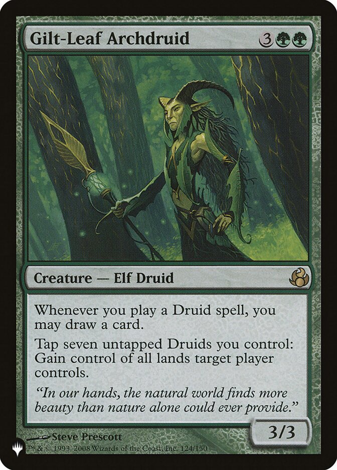 Gilt Leaf Archdruid 124/150 (The List Reprints)