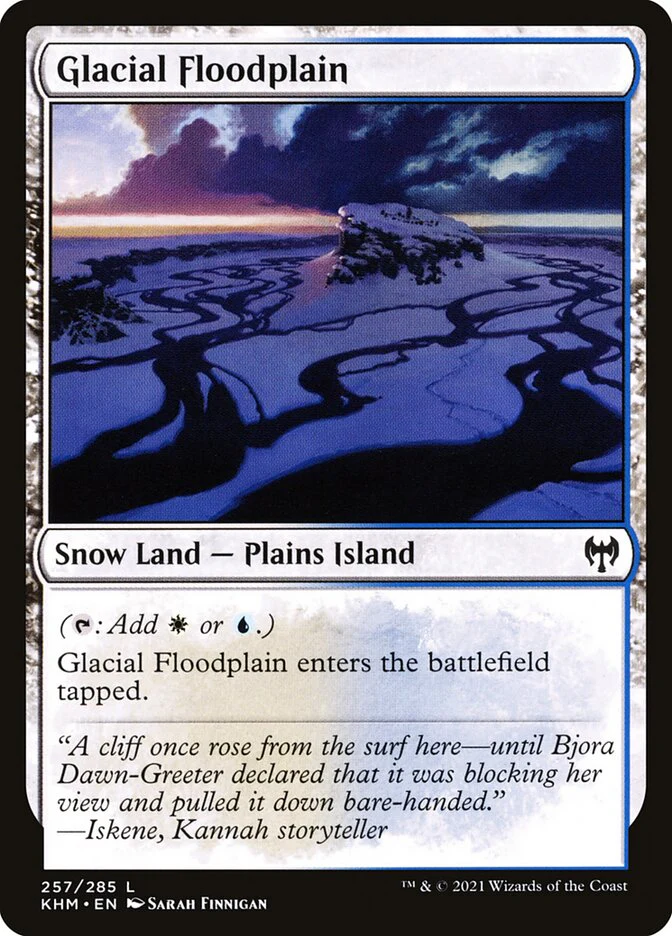 Glacial Floodplain 257 (Kaldheim)  - Foil