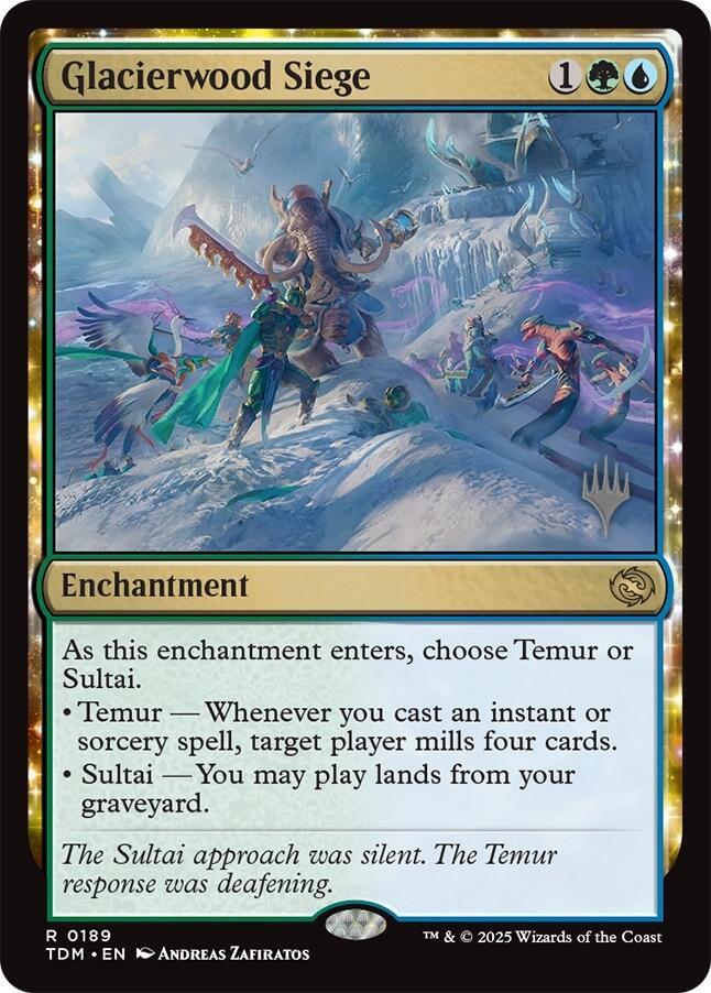Glacierwood Siege 189p/166 (Promo Pack: Tarkir: Dragonstorm)