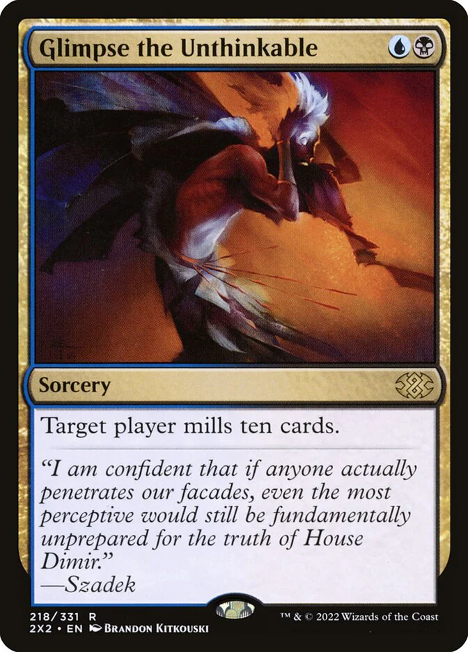 Glimpse the Unthinkable 218 (Double Masters 2022)  - Foil