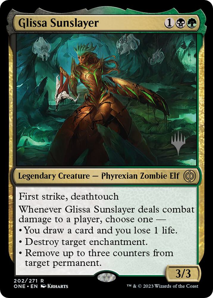 Glissa Sunslayer 202 (Promo Pack: Phyrexia: All Will Be One)  - Foil