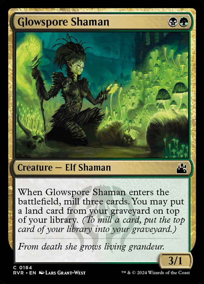 Glowspore Shaman 184/291 (Ravnica Remastered)